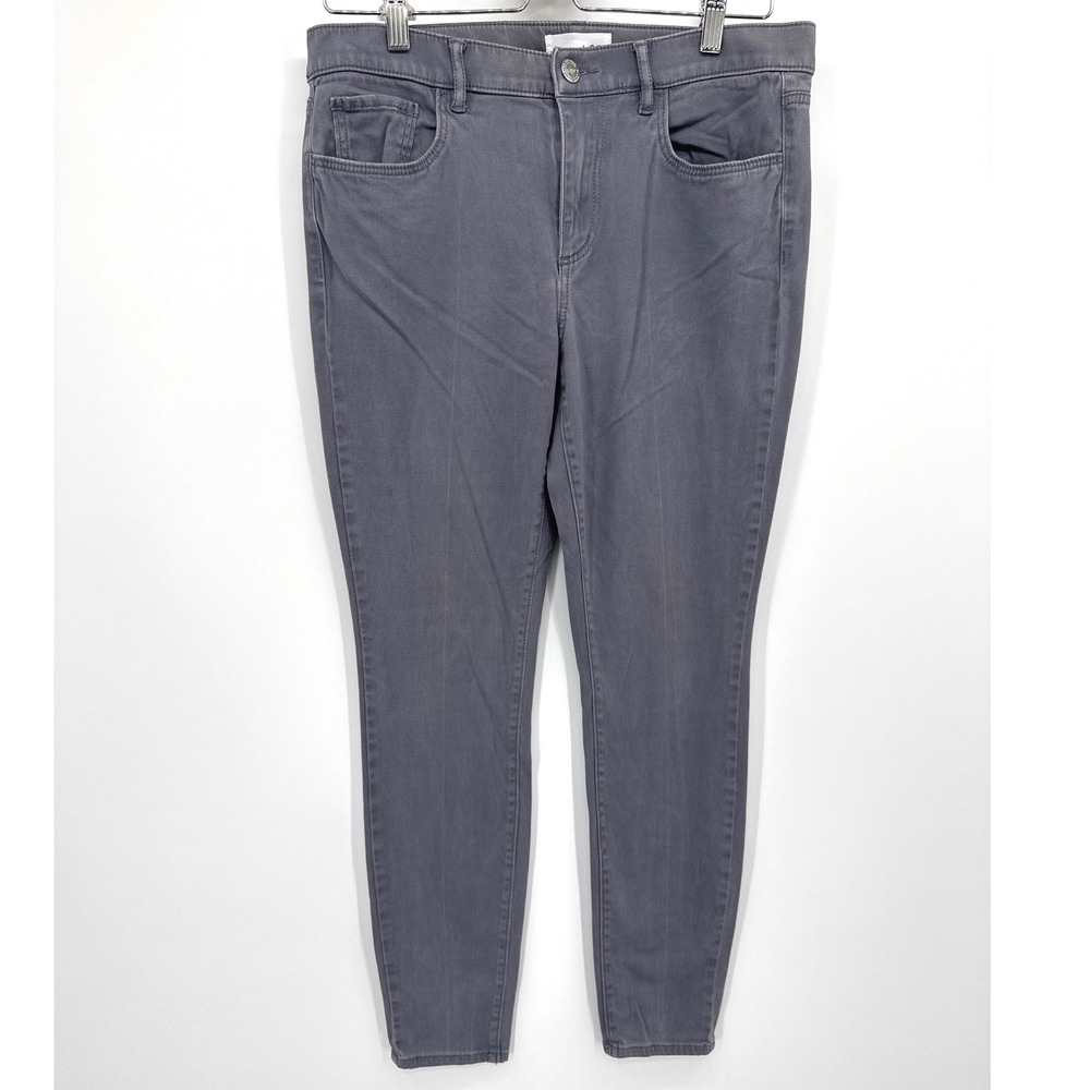 LOFT Women Legging Pants 6/28 Gray Skinny Stretch Casual Jeggings